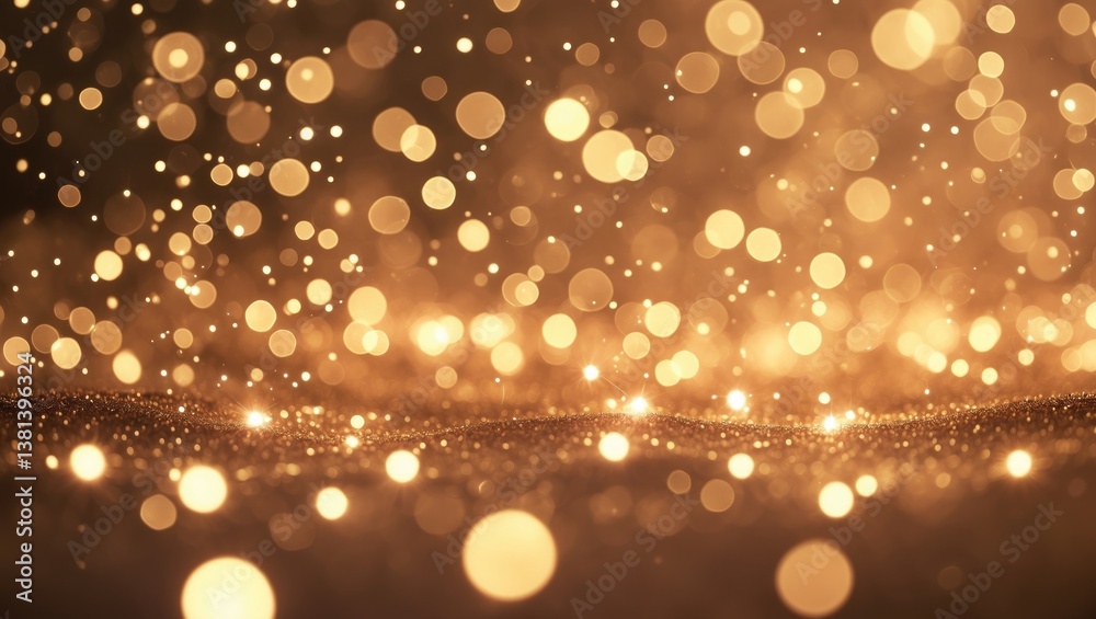 Aufkleber cream background with sophisticated bokeh particles
