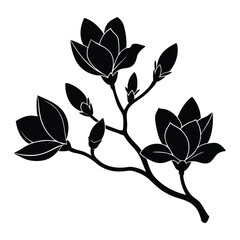 Nature's vector art blooms with floral leaves and spring's green foliage