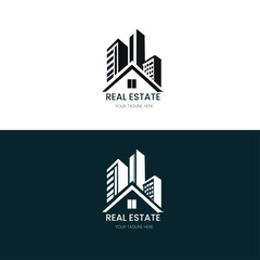 Fototapeta premium Real estate logo design template Building architecture symbol