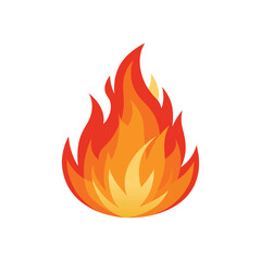 A vector illustration of Flame on white background
