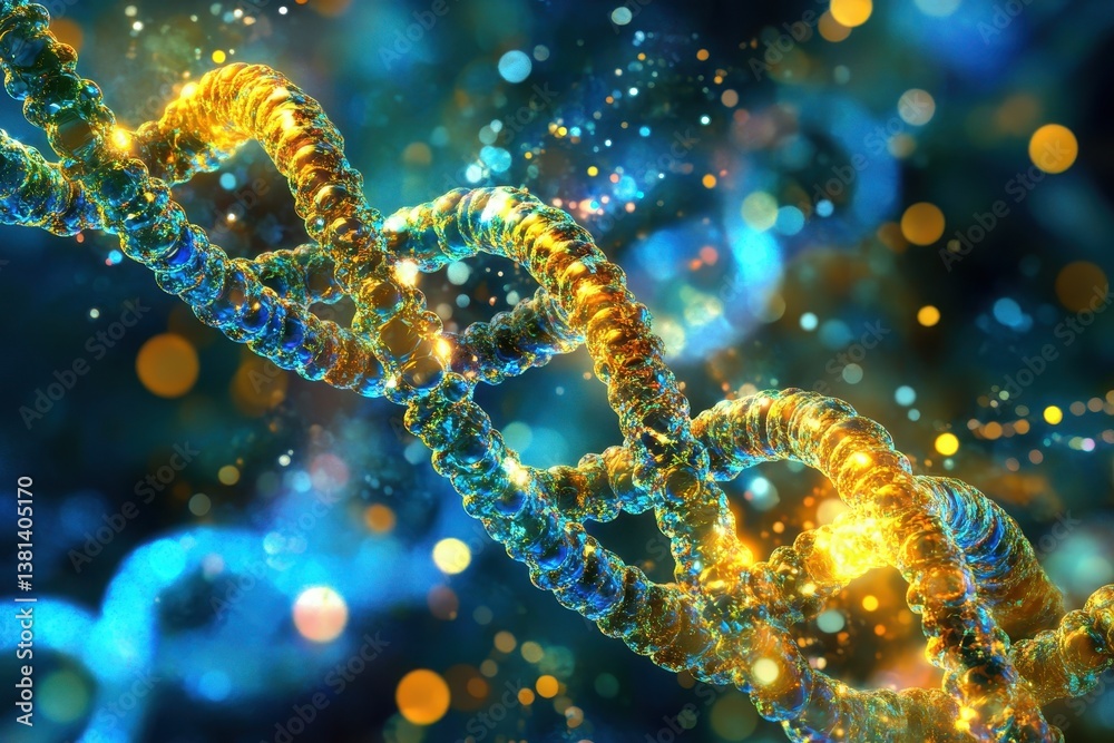 Leinwandbilder network of colorful connections illuminated over spinning dna strands in a dynamic display, network 