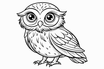 coloring page line art the eurasian vector