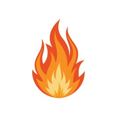A vector illustration of Flame on white background
