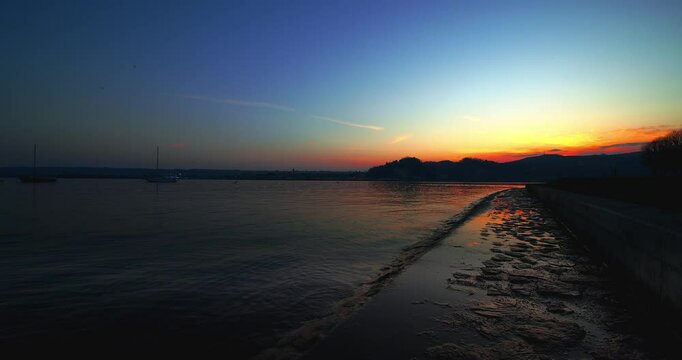 Sunset in Angera on Lake Maggiore.