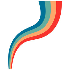 Retro Rainbow Element