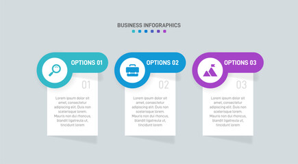 Horizontal progress bar featuring 3 arrow-shaped elements, symbolizing three six stages of business strategy and progression. Clean timeline infographic design template. Vector for presentation