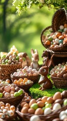 Happy Easter concept greeting card