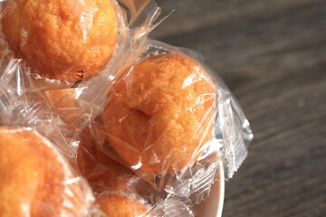 Spanish muffins individually wrap in plastic
