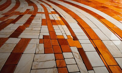 red brick walkway high-resolution digital image of a luxurious background featuring a smooth, warm orange gradient wall that subtly transitions from a deep burnt orange at the bottom to a vibrant