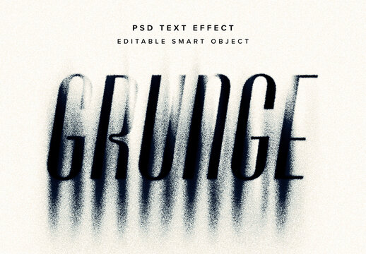 Dissolving Grain Text Effect Mockup