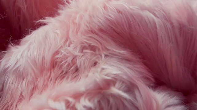 Soft pink fabric waves gently flowing in slow motion creating a dreamy texture and cozy ambiance
