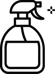 Hand sanitizer container icon. Washing alcohol gel used against viruses, bacteria, flu, coronavirus. Waterless hand cleaner. Handwashing. Spray Bottle Vector illustration