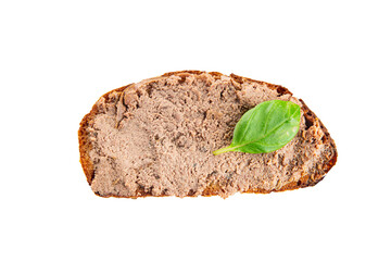 Pate meat porc tasty fresh gourmet food background on the table rustic food top view copy space