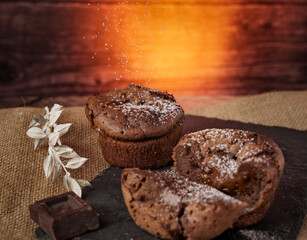Coulant de chocolate.
