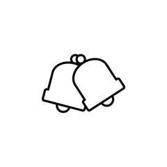 Christmas bells icon, symbolizing festive cheer, holiday spirit, and joyful celebrations.