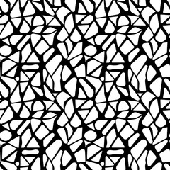 Fototapeta premium a black and white mosaic pattern