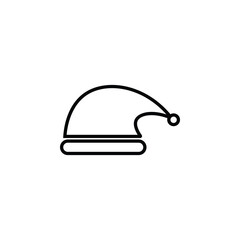 Christmas hat icon, symbolizing festive cheer, holiday spirit, and joyful celebrations.