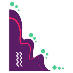 Abstract Blob Corner