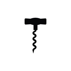Corkscrew icon, representing wine opening, tool convenience, and essential for wine lovers.