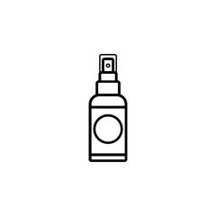 Cosmetic bottles icon, symbolizing beauty, skincare, and premium personal care products.