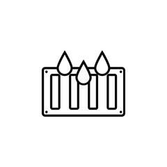 Drainage icon, symbolizing water management, efficiency, and infrastructure for flood control.