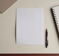 notebook and pen