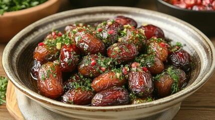 Delicious Medjool Dates in Herb and Spice Glaze