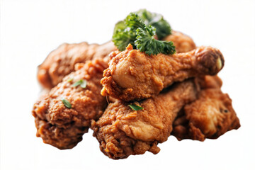 Golden-Brown Chicken Fry with a Flavorful Parsley Touch.