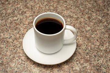 A perfect moment, enjoy the aroma and flavor of a freshly served coffee