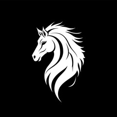 Elegant horse logo icon, combining grace and strength. Perfect for equestrian businesses, sports teams, and more. Vector design ensures scalability and versatility.