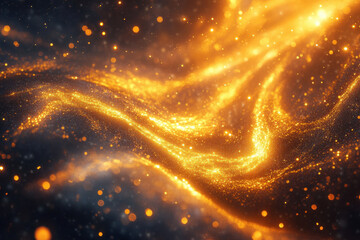 Bright yellow light illuminates a dark space, casting a warm glow on nearby objects.