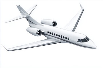 Modern private jet soaring through the sky showcasing sleek design and advanced technology in aviation