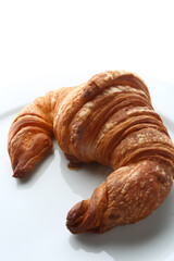 typical french sweet pastry breakfast known as croissant