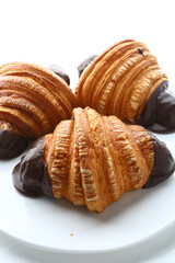 typical french sweet pastry breakfast known as croissant