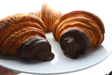 typical french sweet pastry breakfast known as croissant