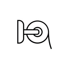 Icon of toilet tissue, symbolizing hygiene, comfort, and cleanliness in a simple design.