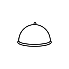 Elegant waiter tray icon, perfect for hospitality, service, and dining-related designs.