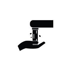 Washing hands icon, symbolizing hygiene, cleanliness, and essential health practices for safety.