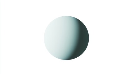 3D Rendered Sphere with Soft Gradient Lighting Minimalist Design Abstract Background Modern