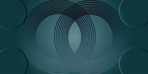 Abstract blue glowing geometric lines modern shiny blue circle lines pattern. Suit for cover, banner, brochure