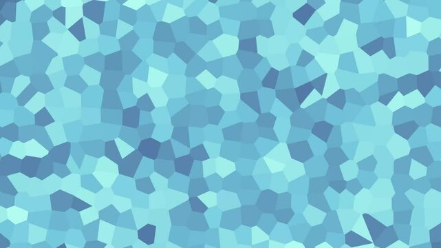 Efecto piscina. Fondo azul claro con geometr&iacute;a en movimiento - Mosaico azul efecto reflejo de agua - V&iacute;deo libre de derechos 4K