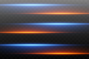Speed ​​stripes, glitter effect. Neon speed lines and fast wind. Glow effect, powerful energy.Vector.EPS 10.