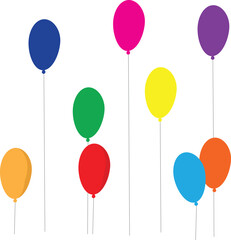 colorful balloons background