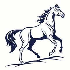 horse silhouette icon vector
