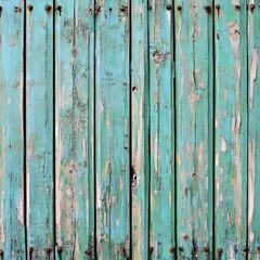 Rustic wooden fence texture with rusty nails.