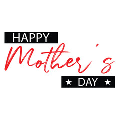 Mother's day greeting card. Vector banner with pink paper heart. Symbol of love and calligraphy text on gray background. .