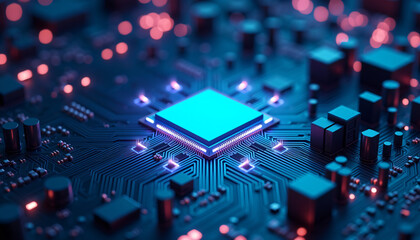 Exploring advanced microchip technology innovations in digital electronics high-tech environment