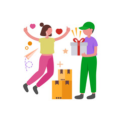 Exceptional Service Experience Vector Illustration