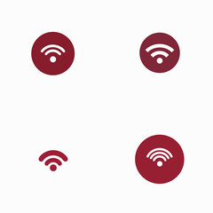 Wi-Fi signal connectivity vector icon