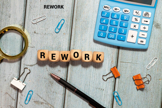 Wooden blocks with the word Restart. New beginning and launch.